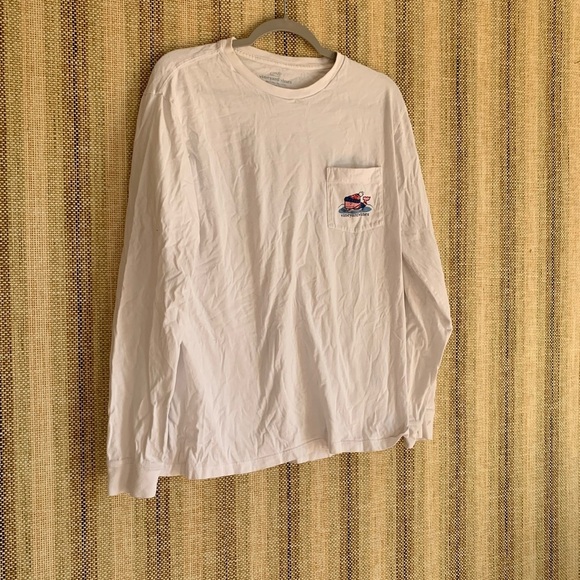 Vineyard Vines Other - Men's White Long Sleeve Shirt Size M 100% Cotton T-Shirt Winter Top